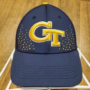 Georgia Tech Yellow Jackets Hat Cap Fitted Men Blue One‎ SizeCollege Football